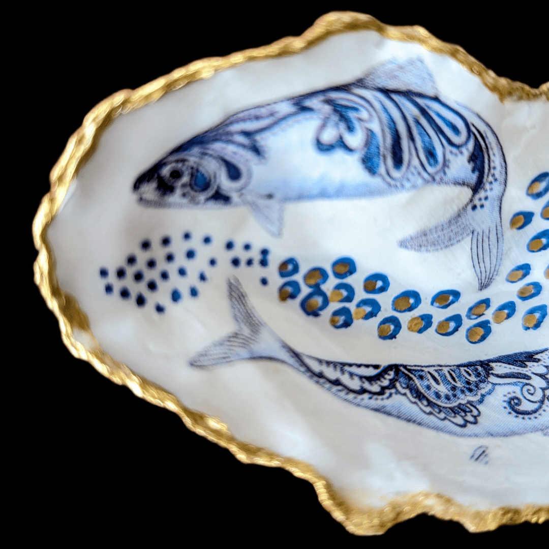 Auster Blue Fish & Bubbles - Andrea Rubinetto Schmuckwerkstatt