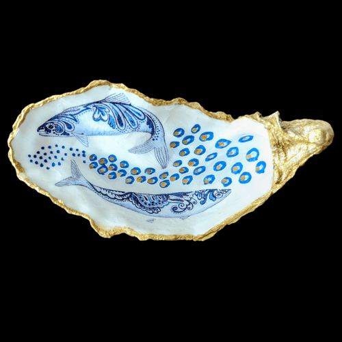 Auster Blue Fish & Bubbles - Andrea Rubinetto Schmuckwerkstatt