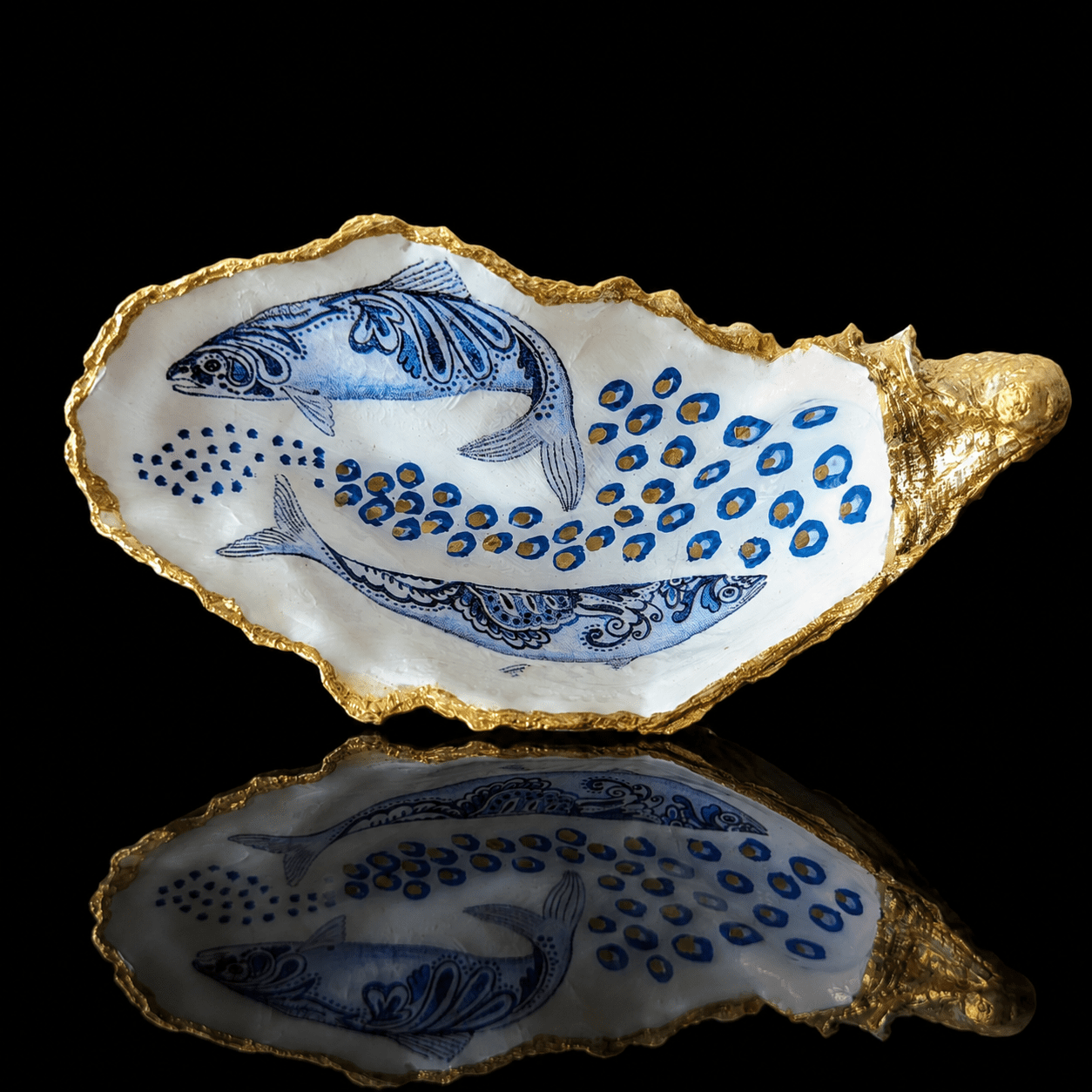 Auster Blue Fish & Bubbles - Andrea Rubinetto Schmuckwerkstatt