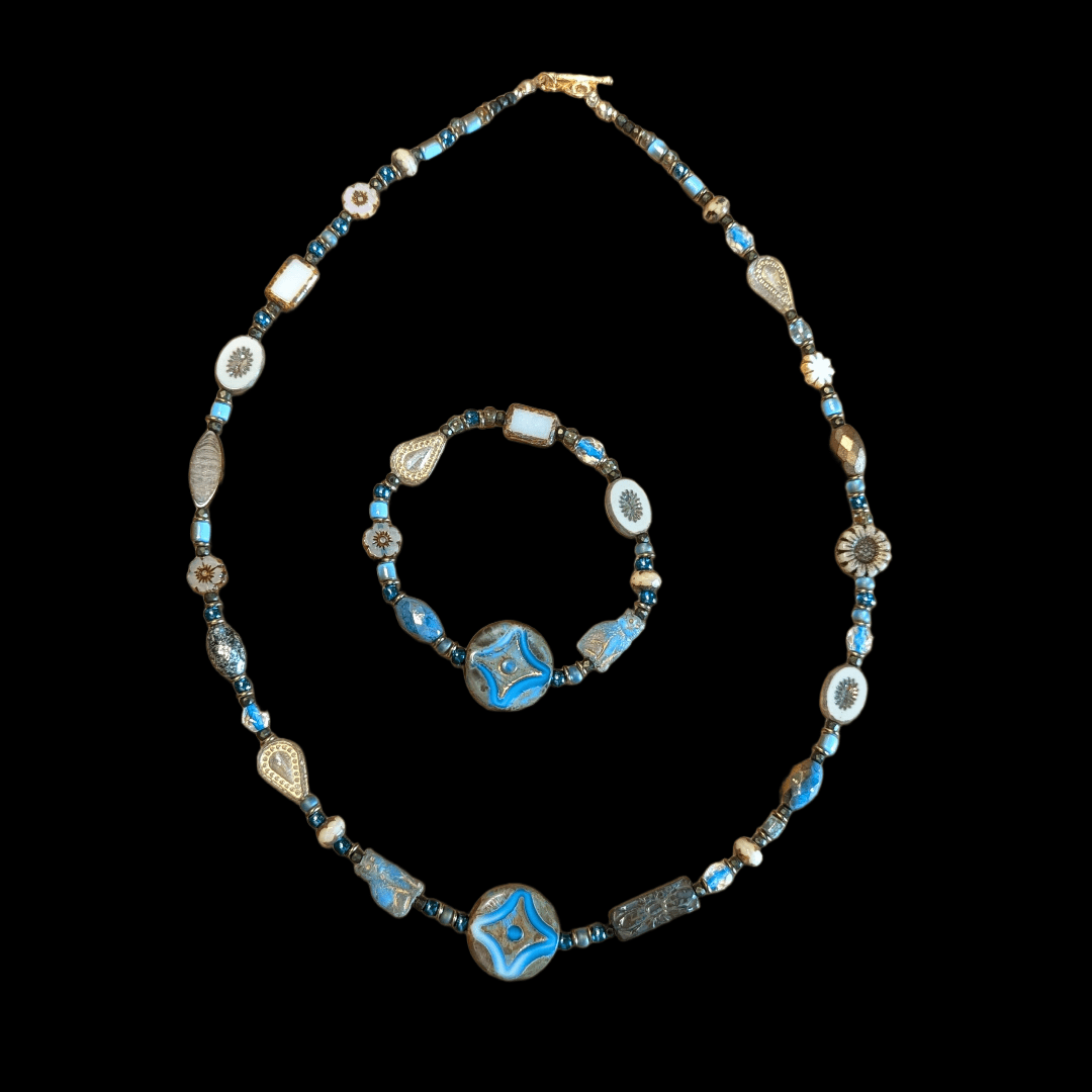 Böhmen 01 - Set Kette und Armband - Andrea Rubinetto Schmuckwerkstatt
