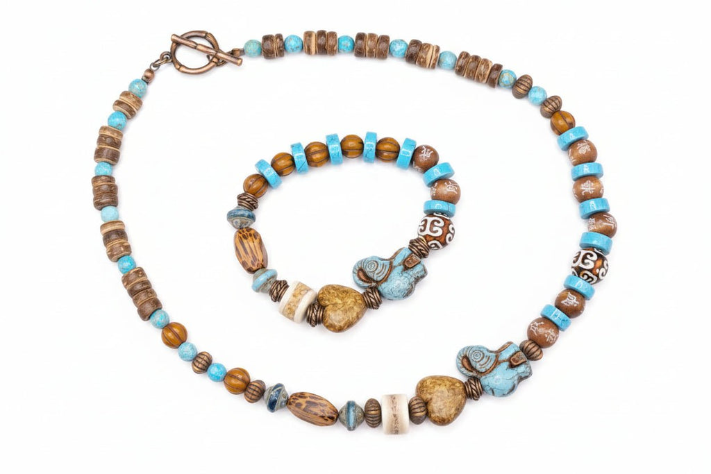 Elefant 01 - Set Kette und Armband - Andrea Rubinetto Schmuckwerkstatt