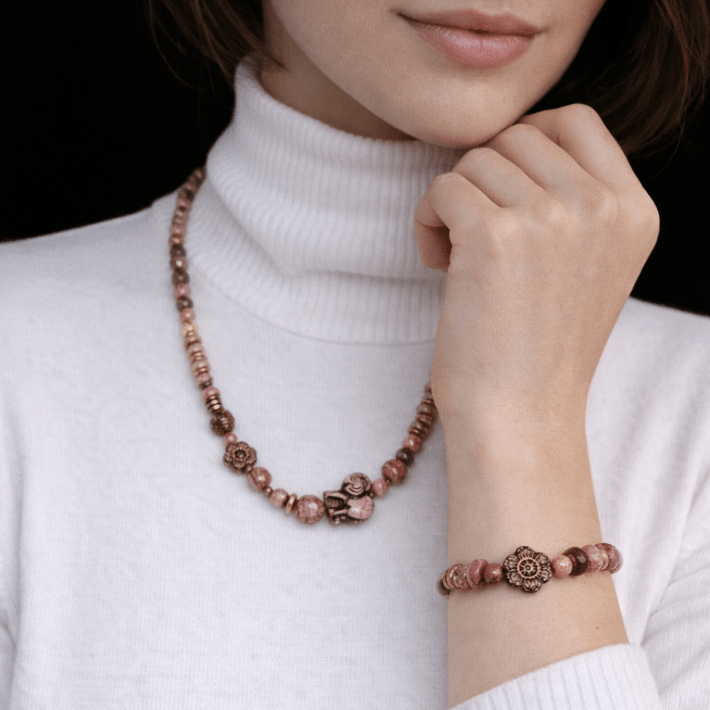 Elefant 02 - Set Kette und Armband - Andrea Rubinetto Schmuckwerkstatt
