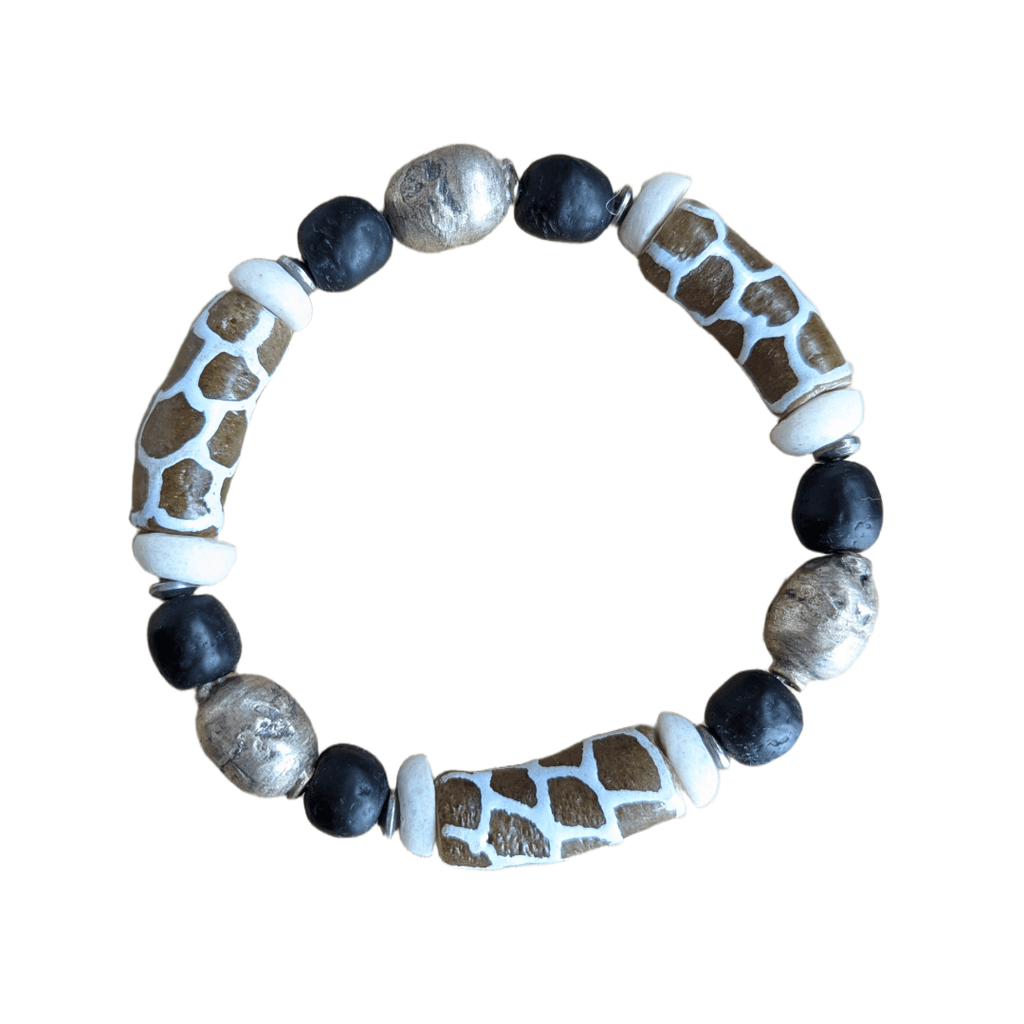 Giraffe Schwarz - Perlenarmband - Andrea Rubinetto Schmuckwerkstatt