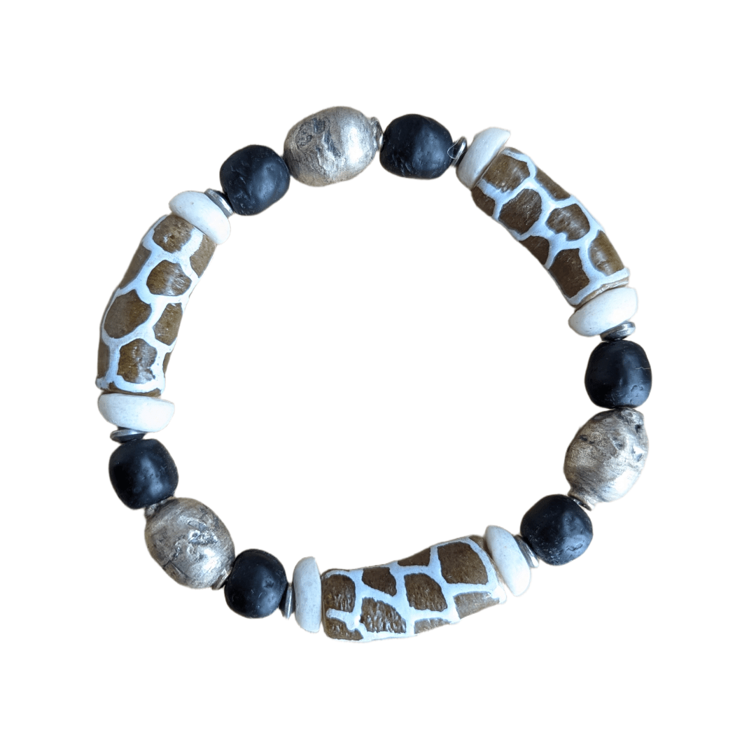 Giraffe Schwarz - Perlenarmband - Andrea Rubinetto Schmuckwerkstatt