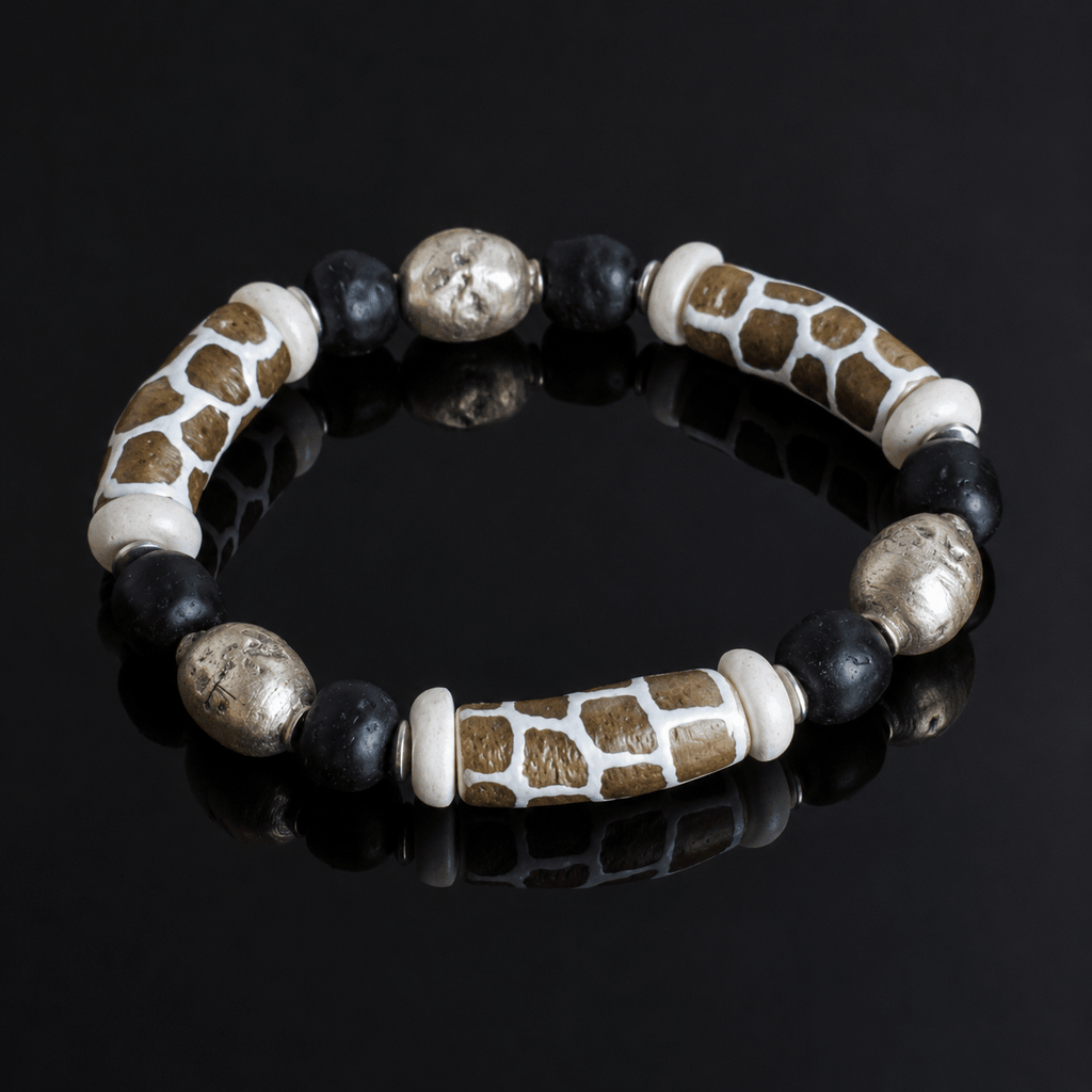 Giraffe Schwarz - Perlenarmband - Andrea Rubinetto Schmuckwerkstatt