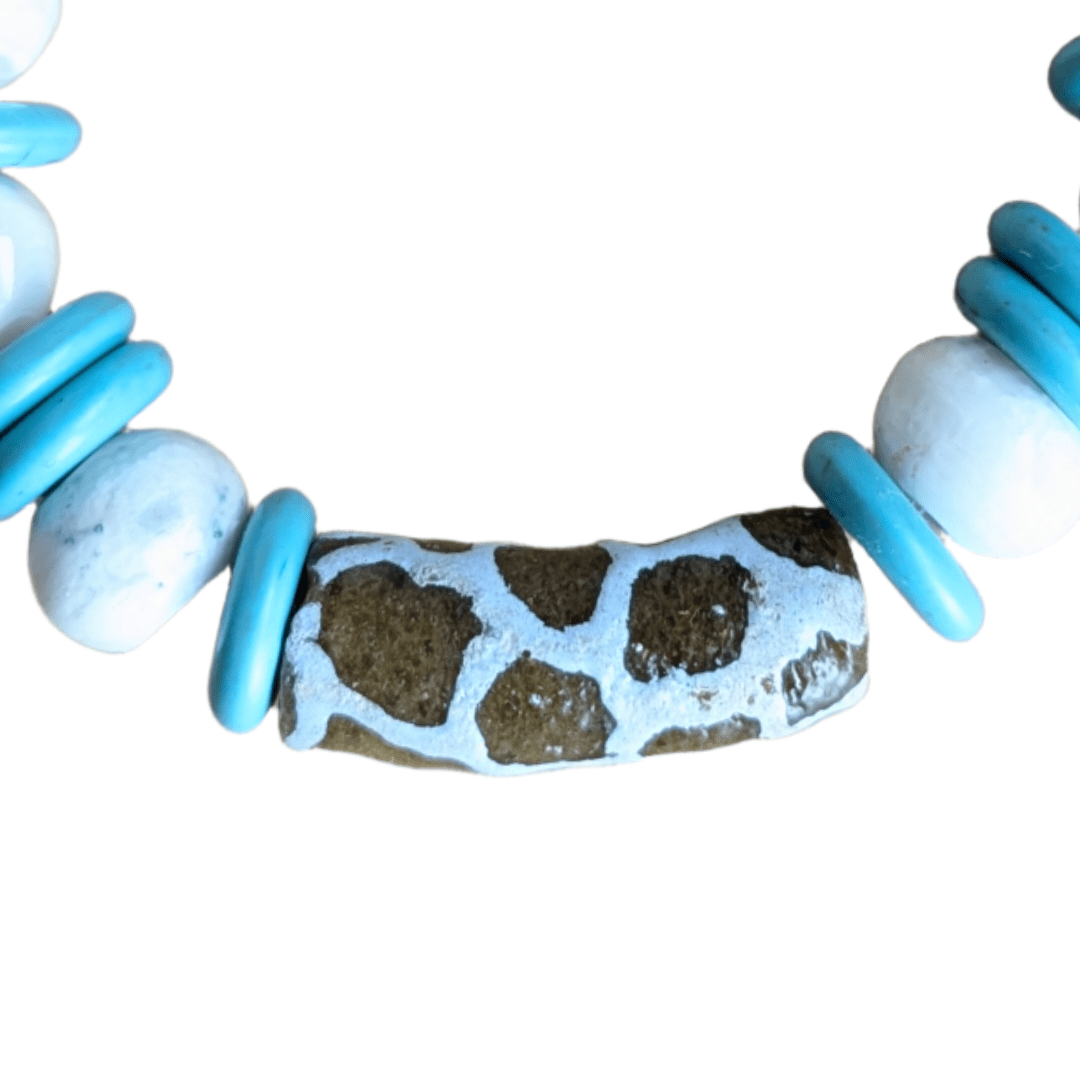 Giraffe Weiß - Perlenarmband - Andrea Rubinetto Schmuckwerkstatt