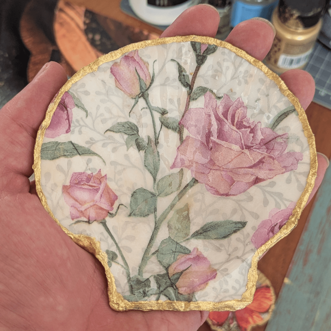 Jakobsmuschel Rose - Andrea Rubinetto Schmuckwerkstatt