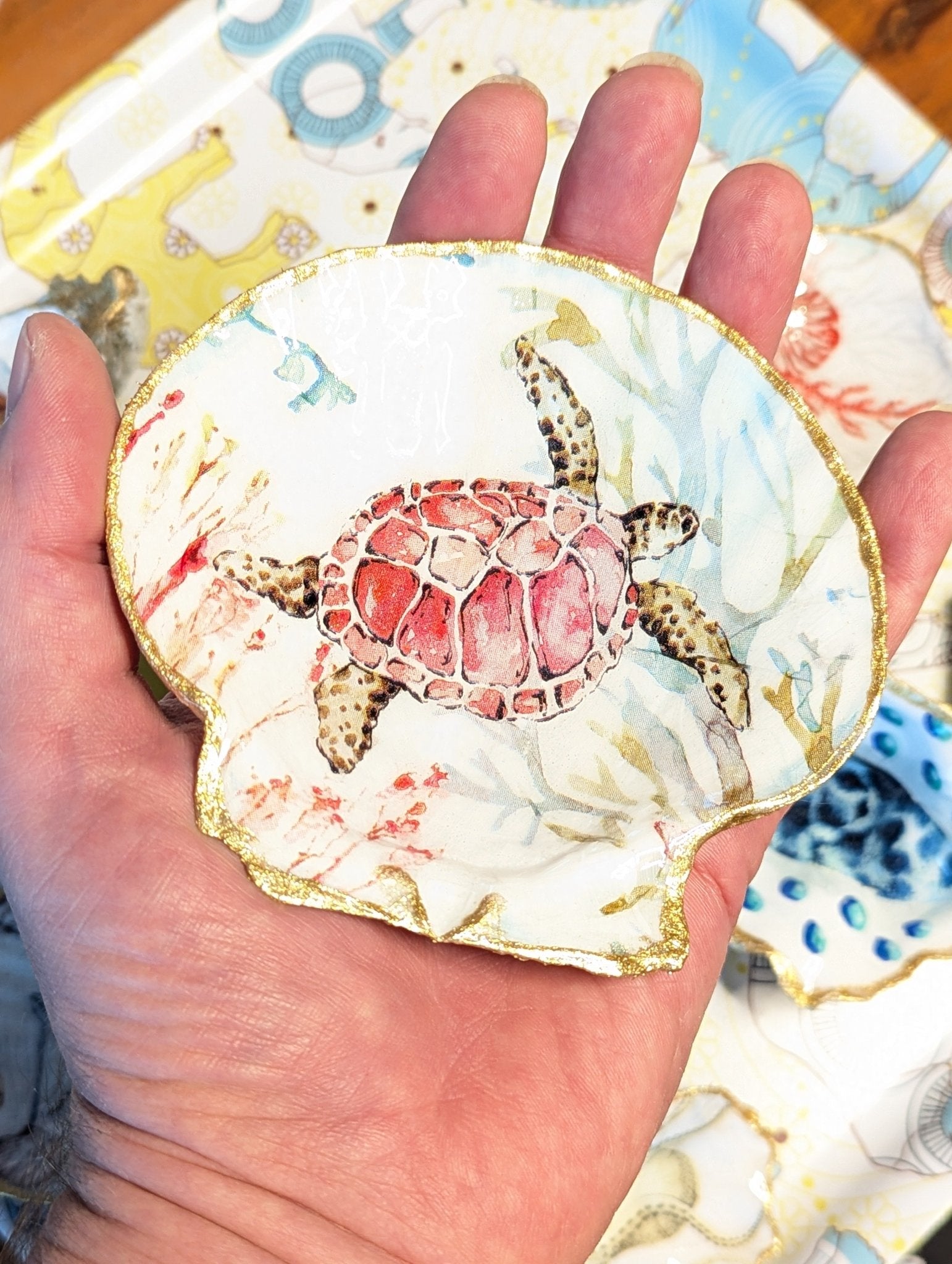 Jakobsmuschel Turtle - Andrea Rubinetto Schmuckwerkstatt