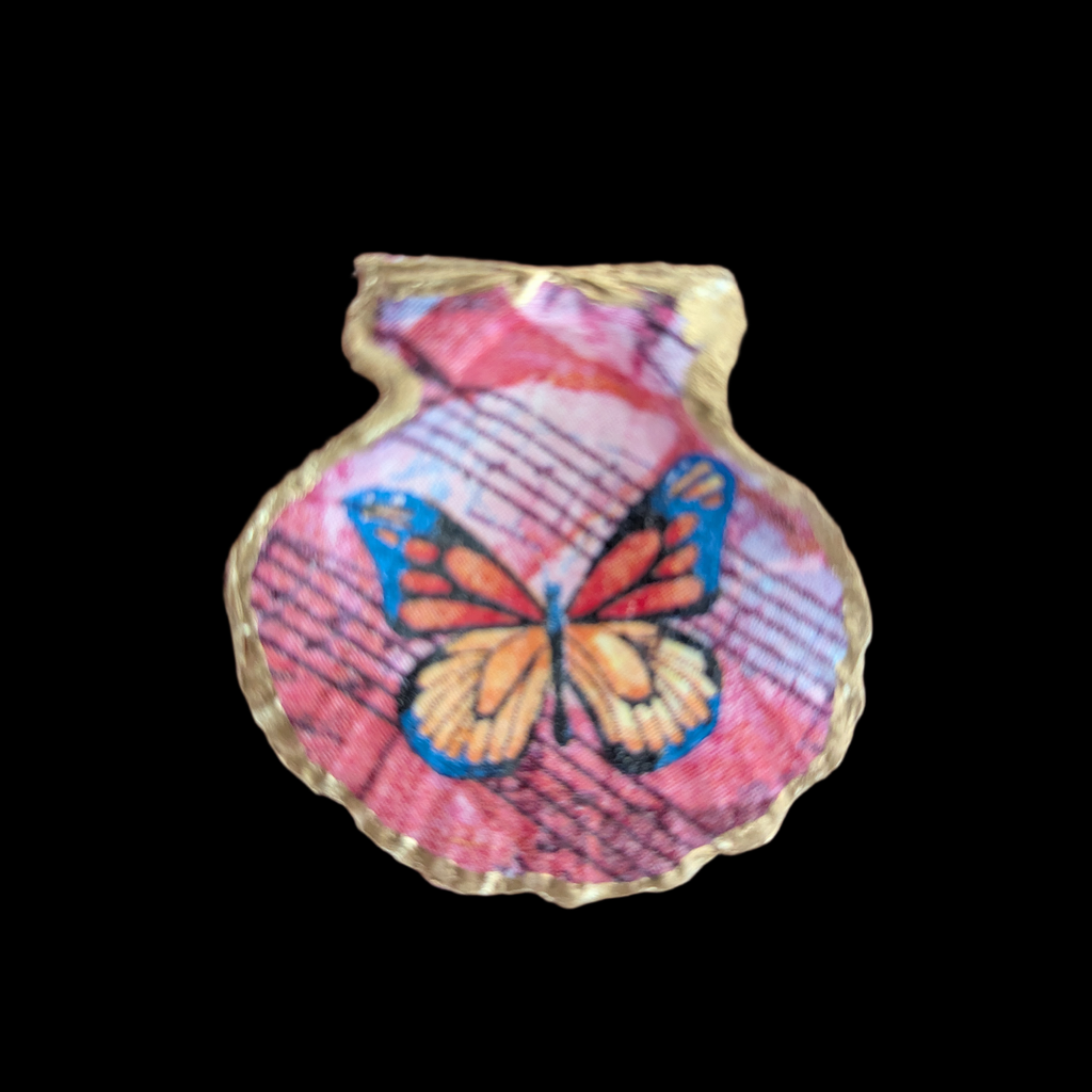Kammmuschel Butterfly - 4er Set - Andrea Rubinetto Schmuckwerkstatt