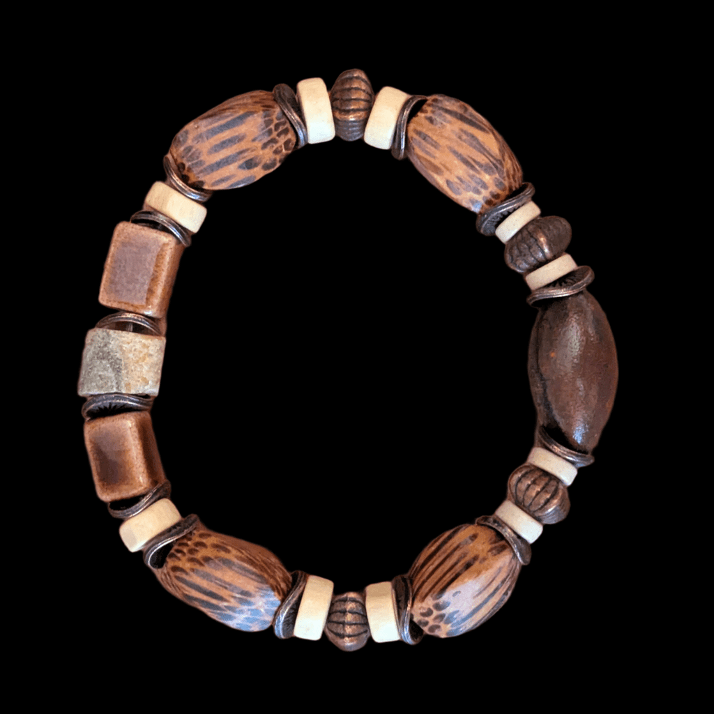 Kokos 01 - Perlenarmband - Andrea Rubinetto Schmuckwerkstatt