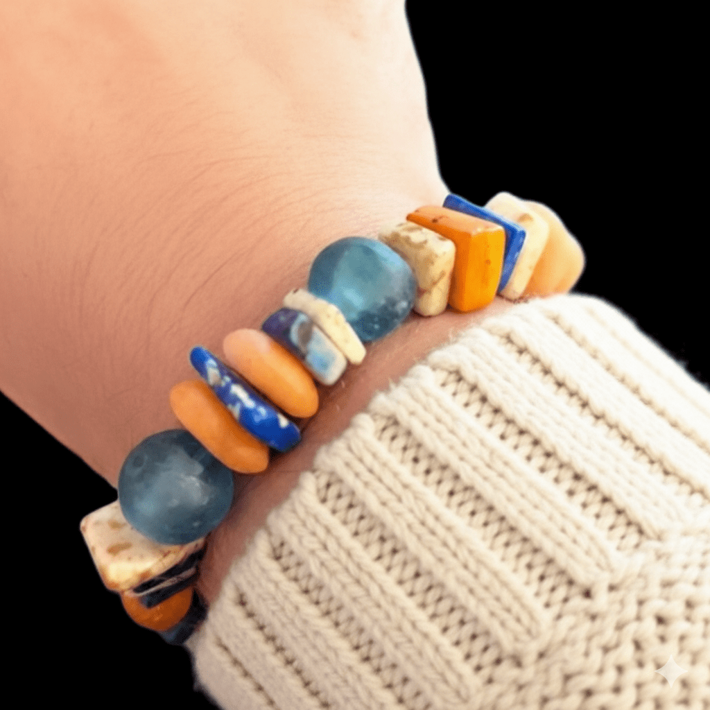 Orange 01 - Perlenarmband - Andrea Rubinetto Schmuckwerkstatt