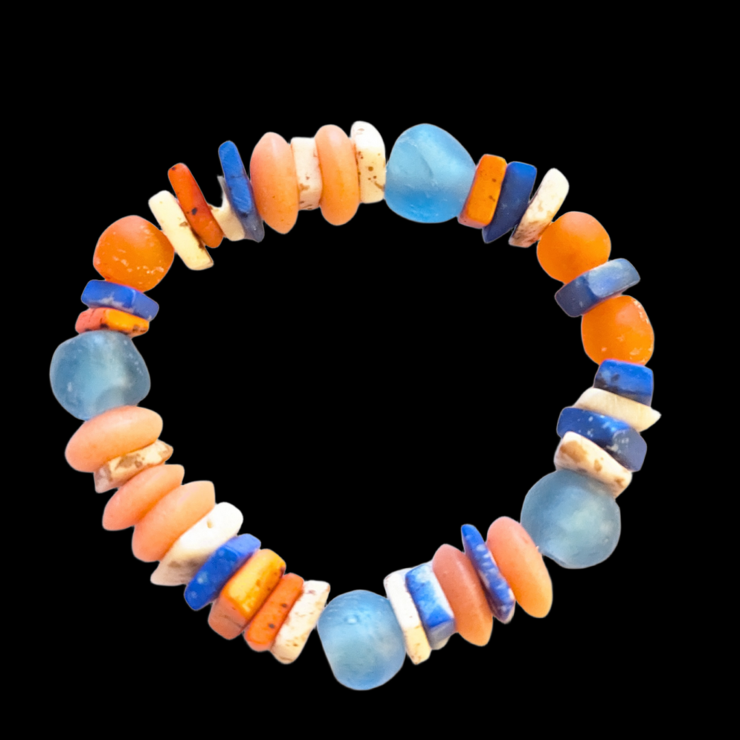 Orange 01 - Perlenarmband - Andrea Rubinetto Schmuckwerkstatt