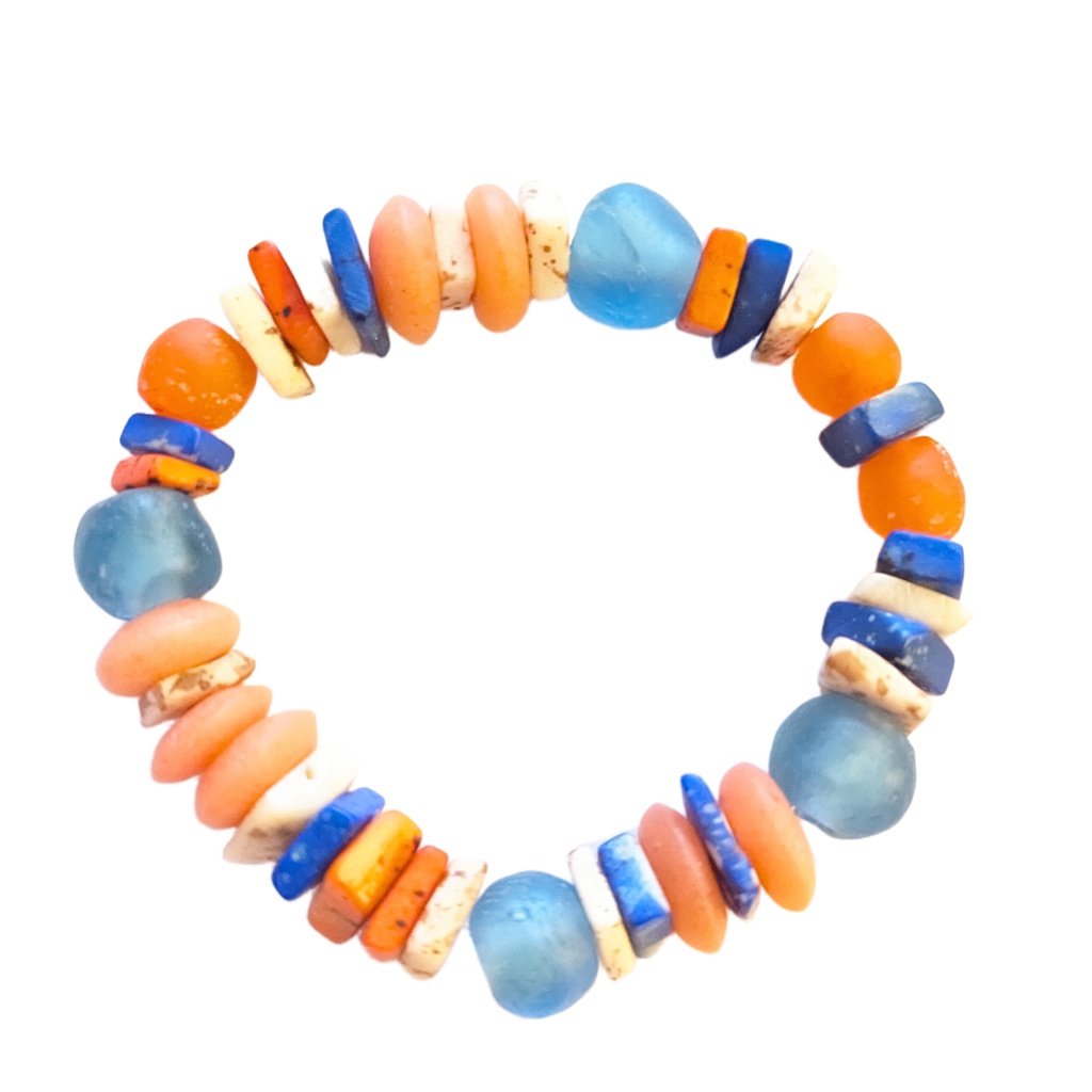 Orange 01 - Perlenarmband - Andrea Rubinetto Schmuckwerkstatt