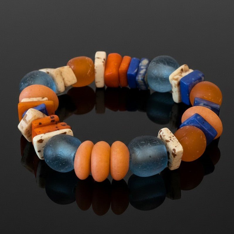 Orange 02 - Perlenarmband - Andrea Rubinetto Schmuckwerkstatt