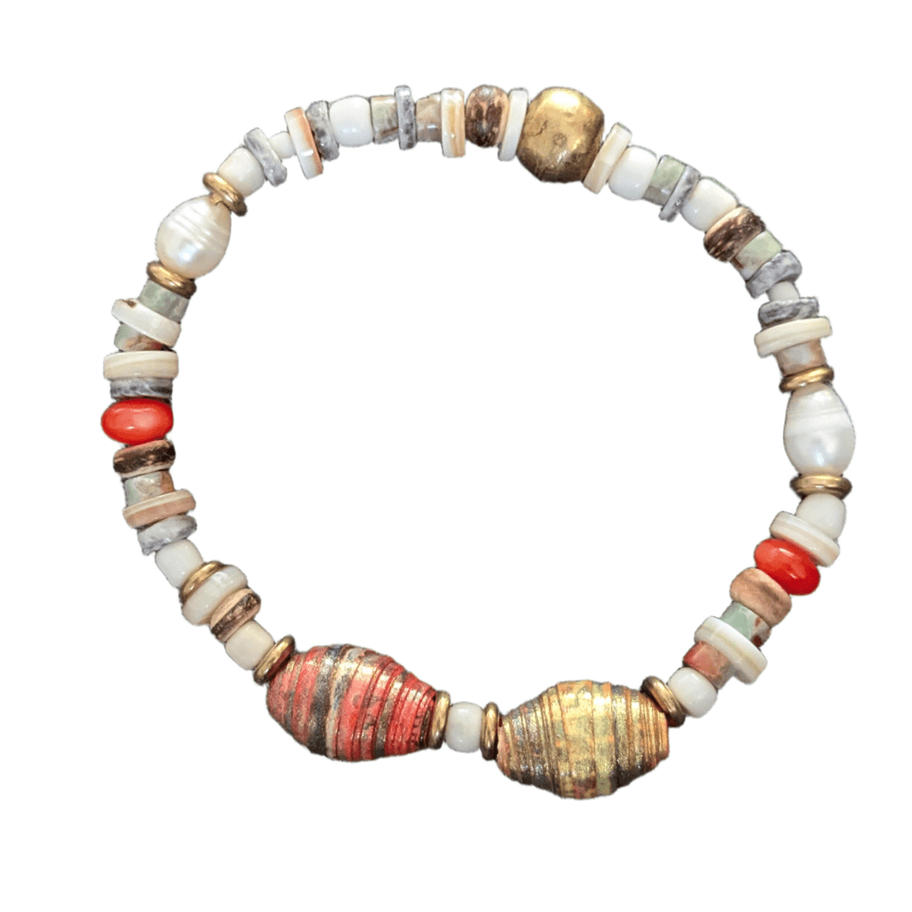 Papier 02 - Perlenarmband - Andrea Rubinetto Schmuckwerkstatt