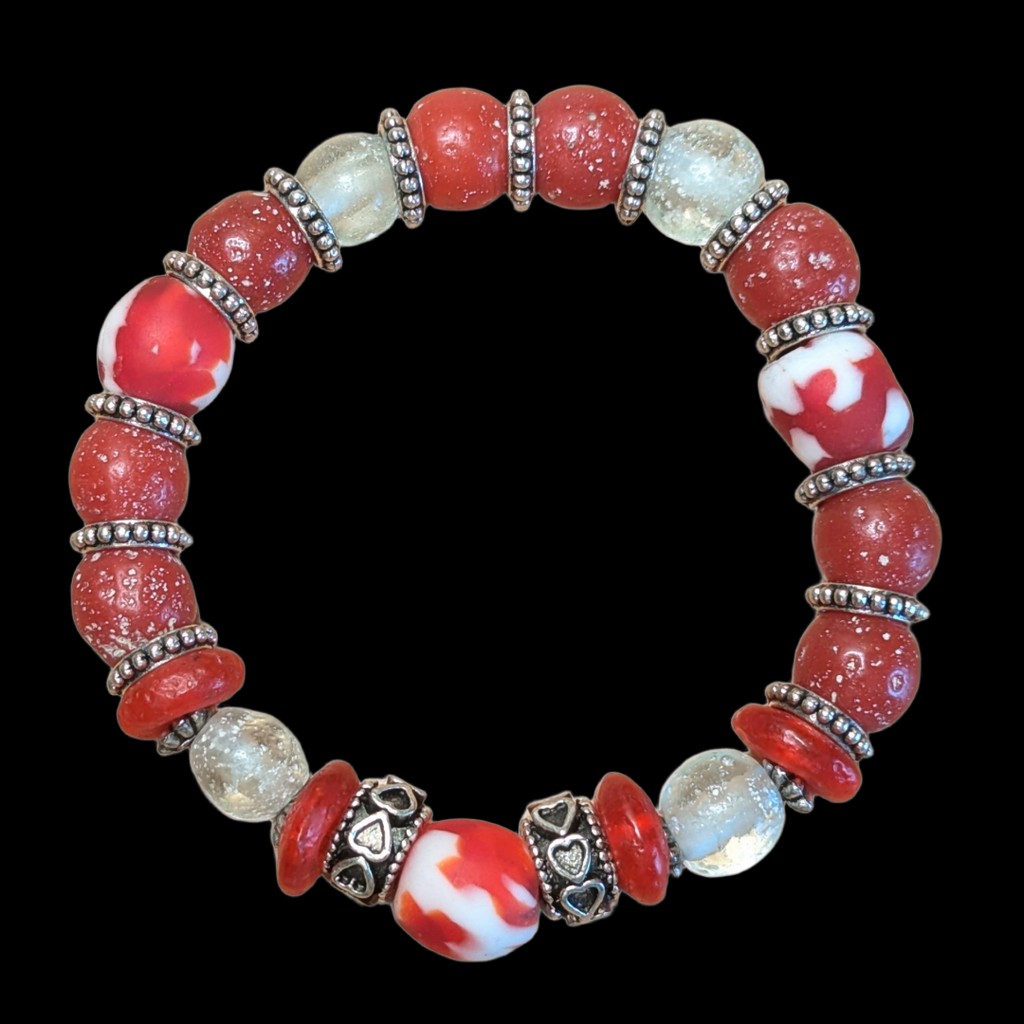 Rot 01 - Perlenarmband