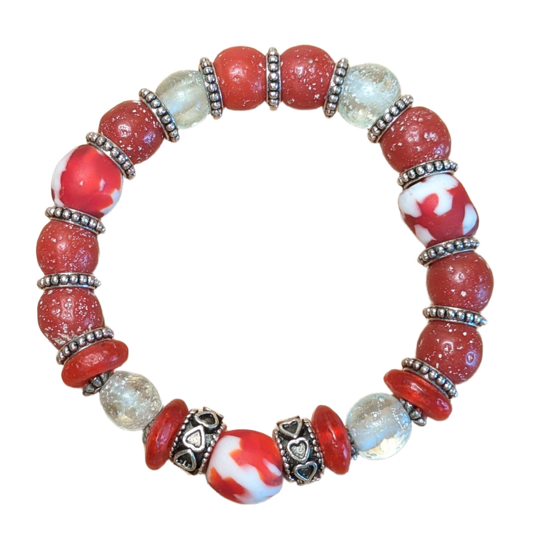 Rot 01 - Perlenarmband - Andrea Rubinetto Schmuckwerkstatt